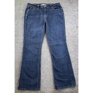 Levis 515 Boot Cut Jeans Womens 12 M Dark Indigo Denim Flap Pocket Stretch Pants